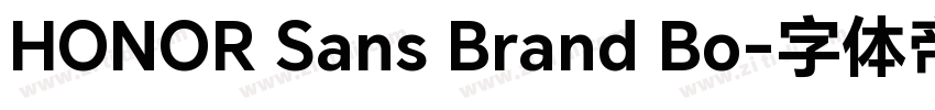 HONOR Sans Brand Bo字体转换